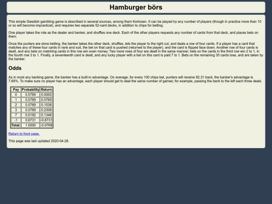 hamburgerbors screenshot