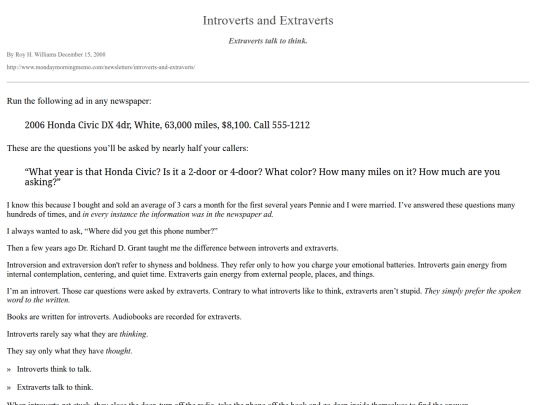 Extraverts/extraverts-talk-to-think screenshot