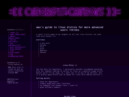 blog/distros screenshot