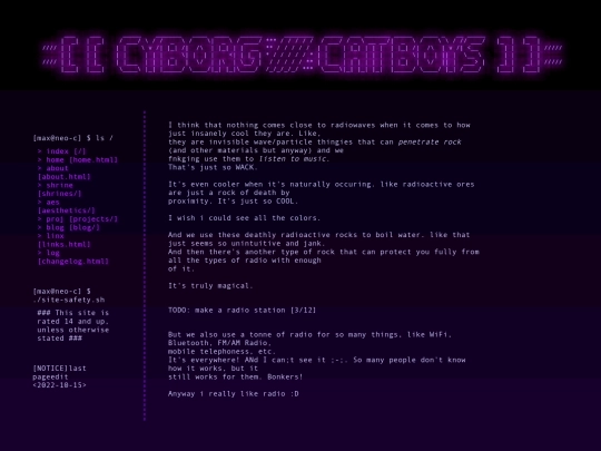 blog/radio screenshot