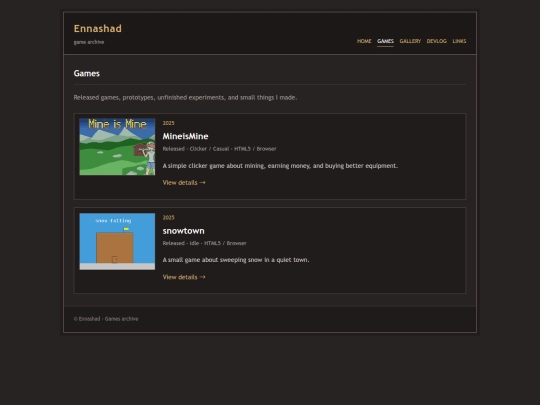 games screenshot