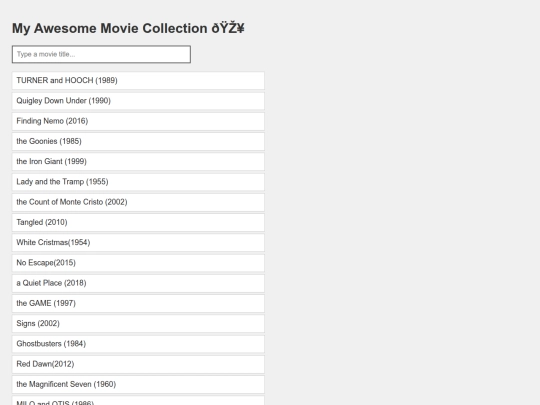 index screenshot