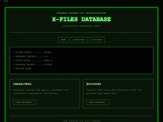 index screenshot