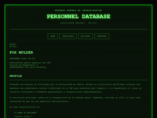 pages/mulder screenshot