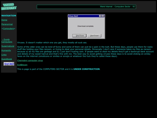 computers/viruses screenshot