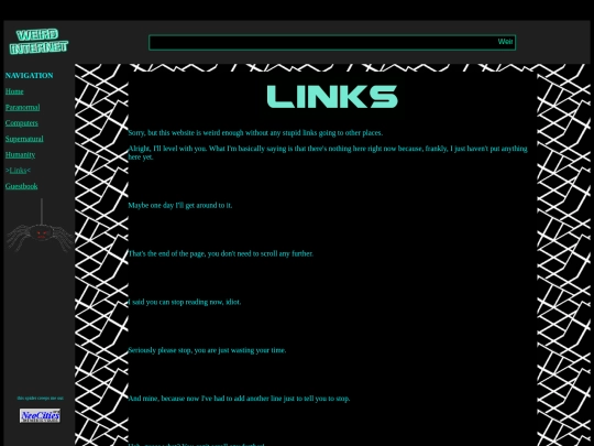 links/linkshome screenshot