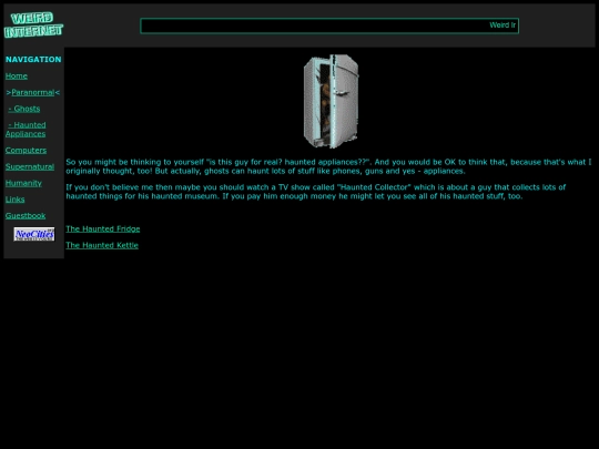 paranormal/hauntedappliances screenshot