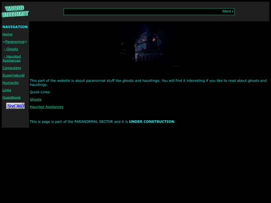 paranormal/paranormalhome screenshot