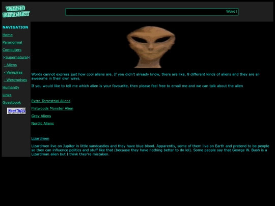 supernatural/aliens screenshot