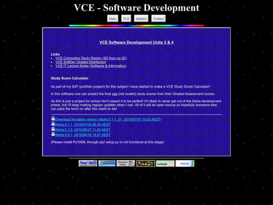vce/softdev/softdev screenshot