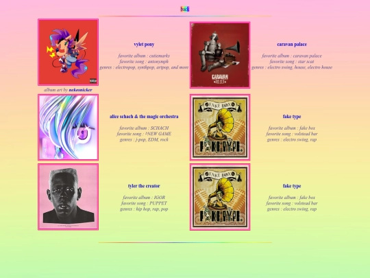 faves/music screenshot