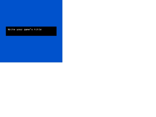 forgottengreenhouse/bitsy screenshot
