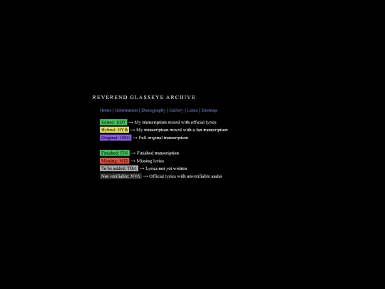 information screenshot