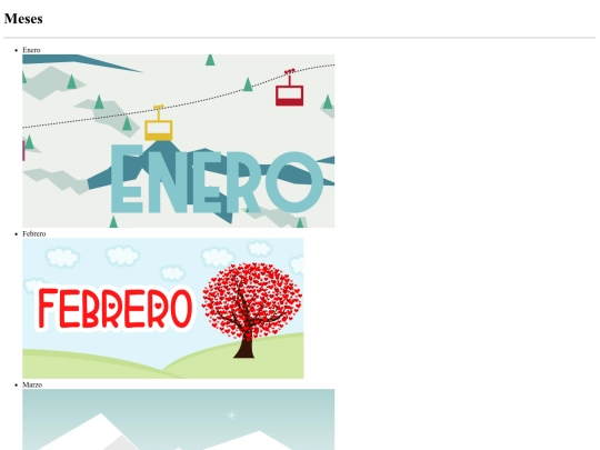 Meses/meses screenshot