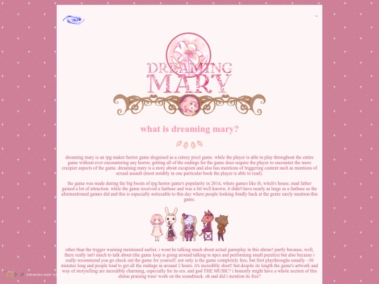 dreamingmary screenshot