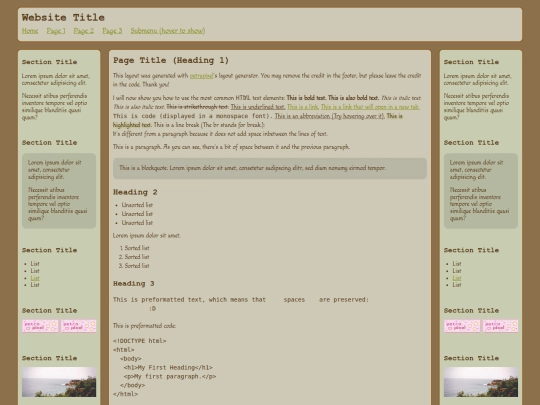 Page1 screenshot