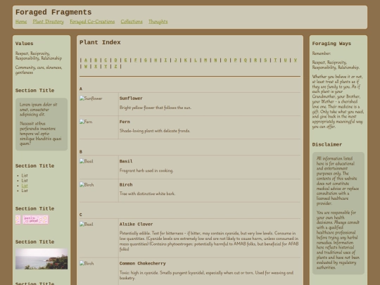 PlantIndex screenshot