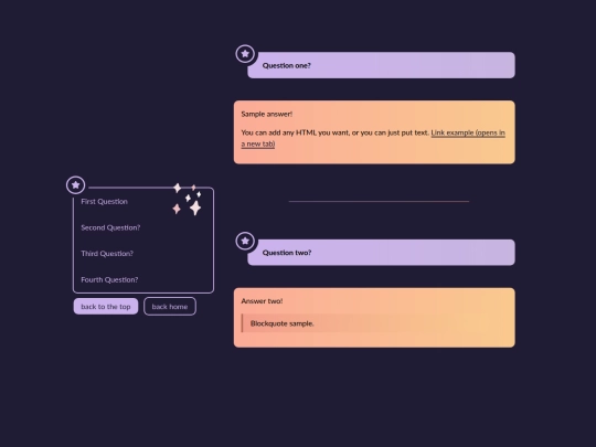 FAQ screenshot
