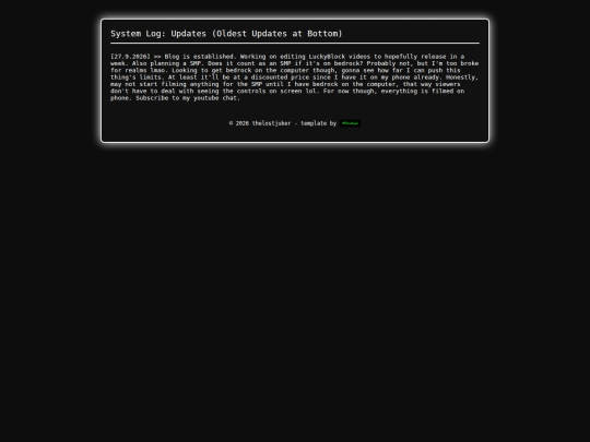 thelostjukerblog screenshot
