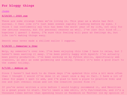 blog screenshot