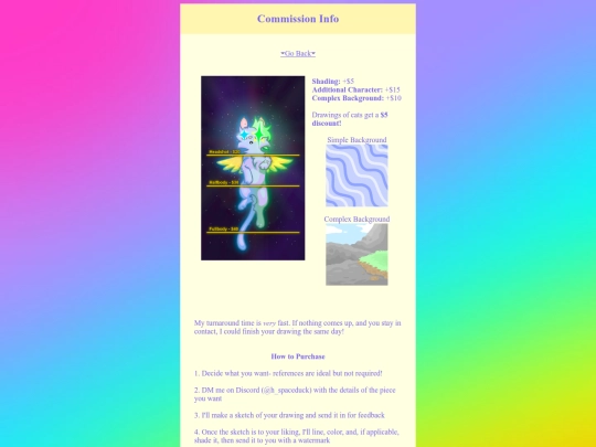 commissions screenshot