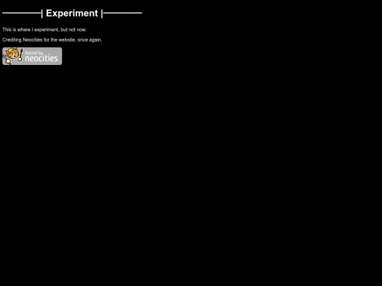 experiment screenshot