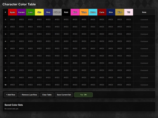 colors screenshot