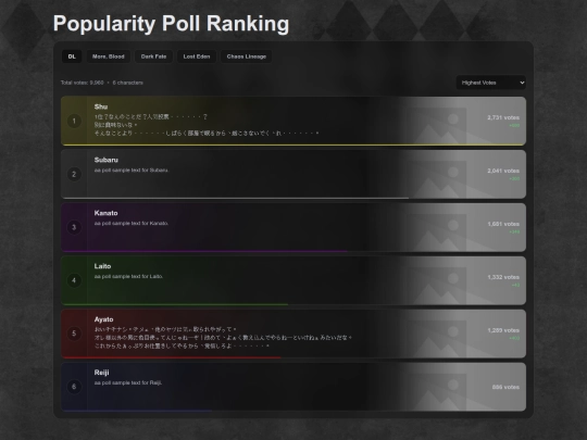 testing/pollranking screenshot