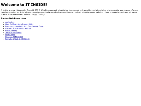 index screenshot