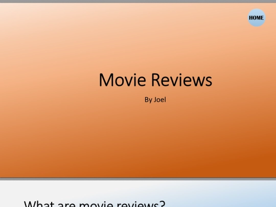 powerpoint/Movie Reviews screenshot