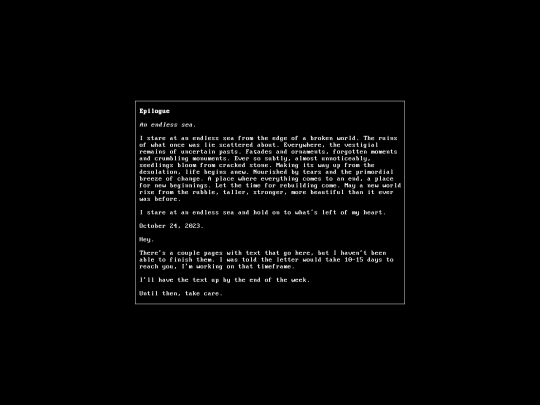 epilogue screenshot