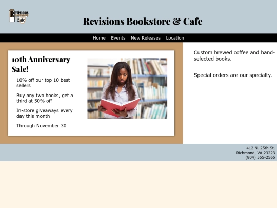 bookstore screenshot