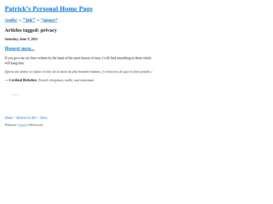 tag/privacy screenshot