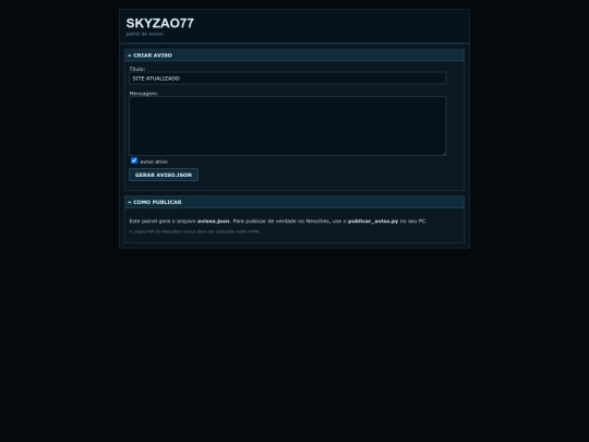 avisos screenshot