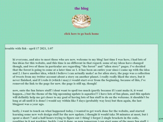 blog screenshot
