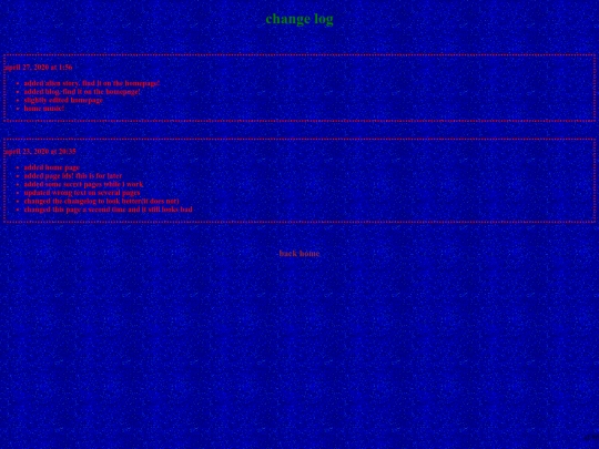 changelog screenshot