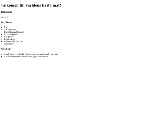 Matbordet2.0 screenshot