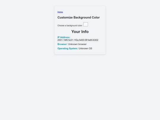 info screenshot
