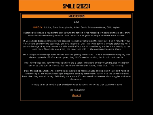 smile screenshot