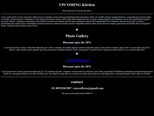 cloud kitchen/event screenshot