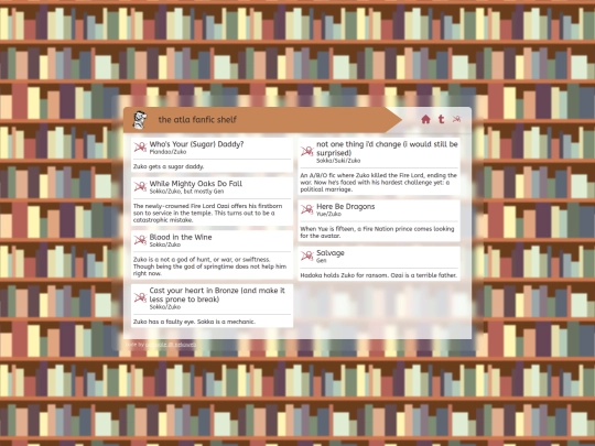 library/fanfic/atla-shelf screenshot