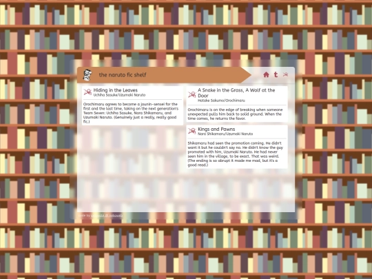 library/fanfic/naruto-shelf screenshot