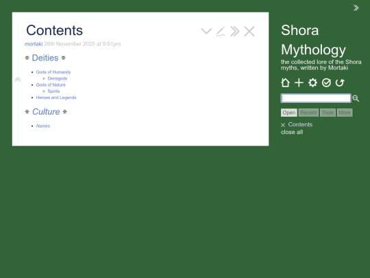 lore/shora screenshot