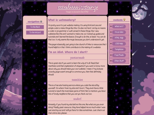 wizardry/webmastery screenshot