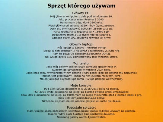 sprzet screenshot