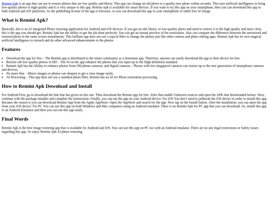 index screenshot