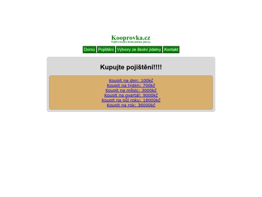 pojistovna/buy screenshot