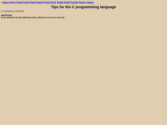 pages/c screenshot
