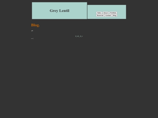 blog screenshot