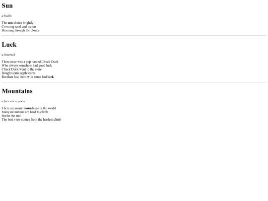 ThreePoems screenshot